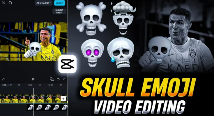 Skull Emoji Trollface Video Editing In Capcut