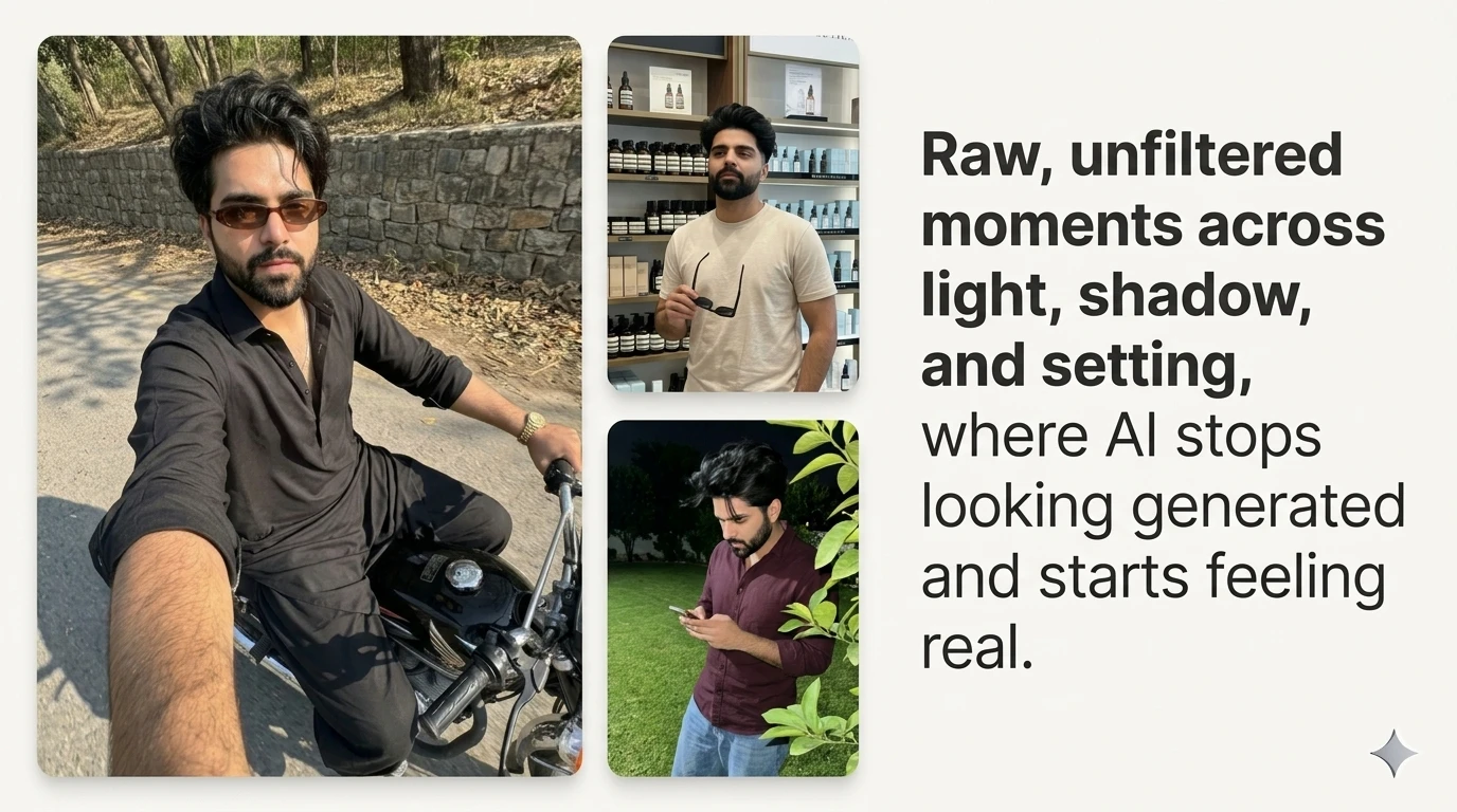 From Street Sunlight to Midnight Flash: Creating Raw, Realistic AI Photos with Google Gemini