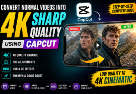 Capcut 4K Cc Sharpen Quality Tutorial | Capcut 4K Cc Editing Tutorial | Enhance Video Quality Capcut