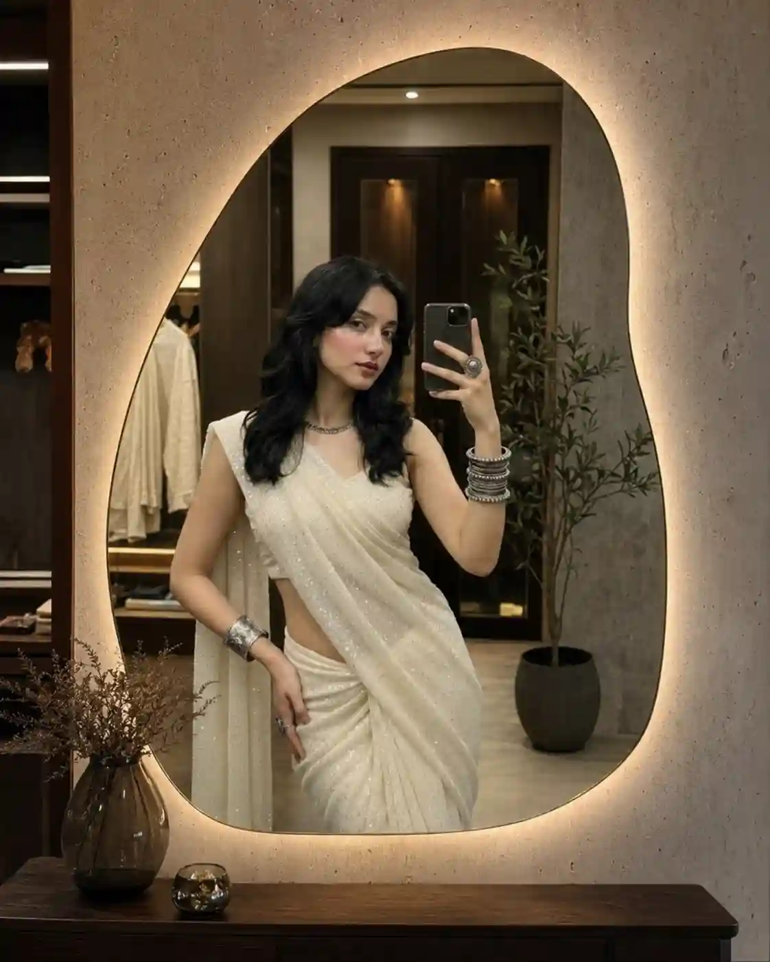 Mirror Selfie Photo Editing💮 Chatgpt Glow Mirror Photo Editing