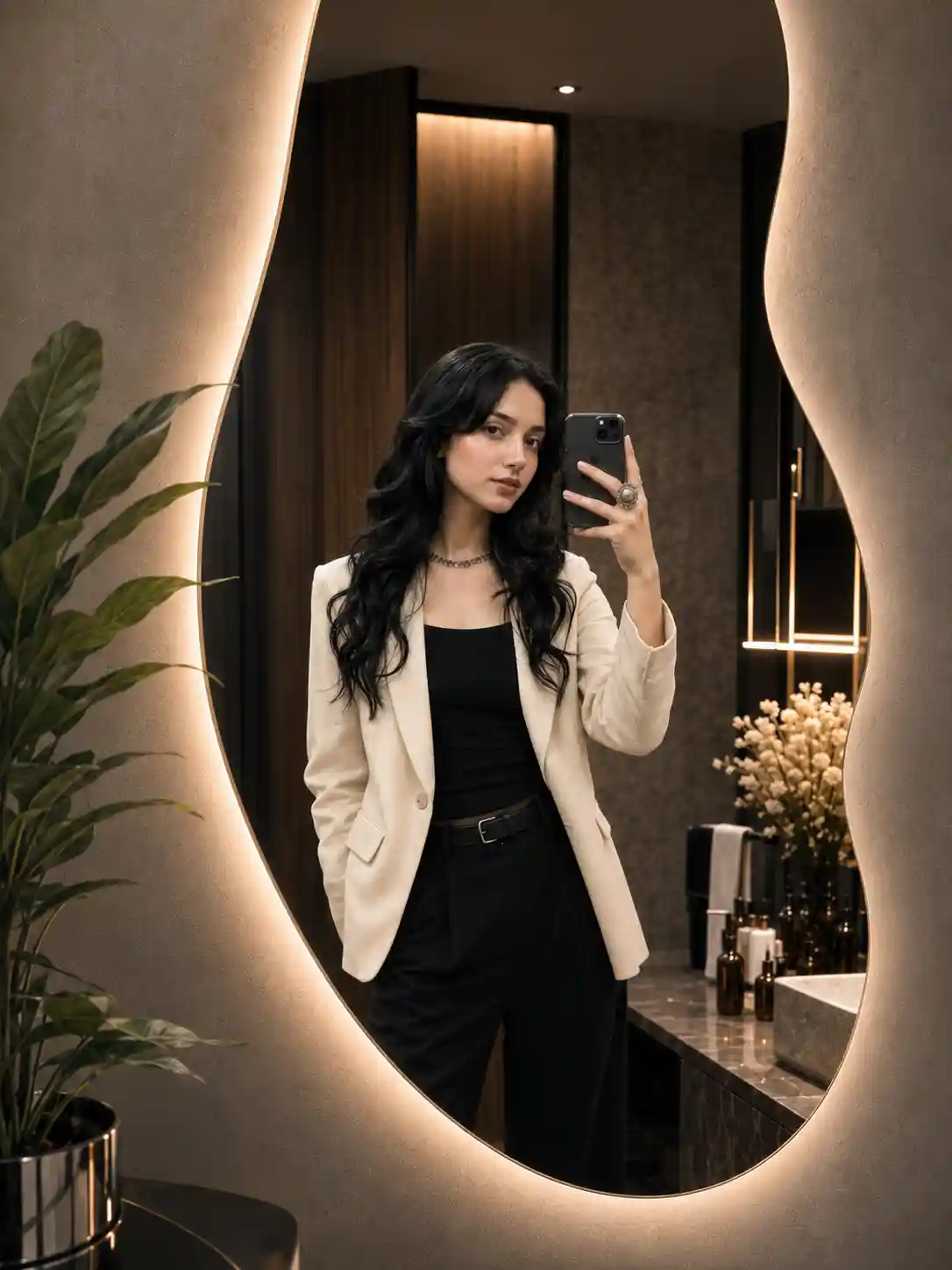 Mirror Selfie Photo Editing💮 Chatgpt Glow Mirror Photo Editing